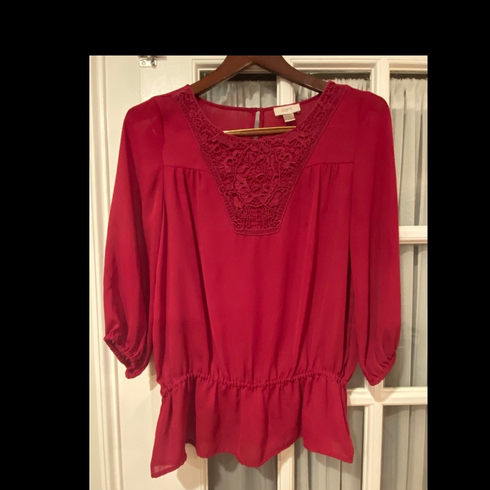 LOFT blouse with fun and flattering design